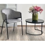 Стул ДИЛЛ, цвет RAIN 17 серый, велюр / черный каркас М-City