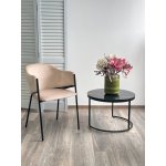 Стул ДИЛЛ, цвет H-06 Бежевый, велюр / черный каркас М-City