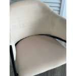 Стул ДИЛЛ, цвет H-06 Бежевый, велюр / черный каркас М-City