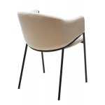 Стул ДИЛЛ, цвет H-06 Бежевый, велюр / черный каркас М-City