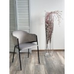 Стул ДИЛЛ, цвет H-09 Светло-серый, велюр / черный каркас М-City