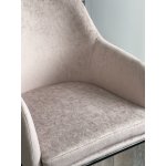 Стул АЛИСТЕР, цвет RAIN 2 какао велюр / черный каркас М-City