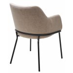 Стул АЛИСТЕР, цвет RAIN 2 какао велюр / черный каркас М-City