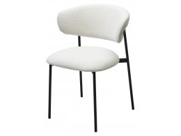 Стул ЛЕОНАРДО Soul 000 Белый, букле / черный каркас М-City