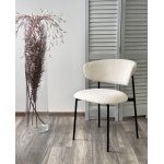 Стул ЛЕОНАРДО Soul 000 Белый, букле / черный каркас М-City