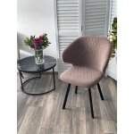 Стул ХИЛТОН 360 град., цвет B5 Капучино, велюр / черный каркас М-City