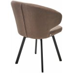 Стул ХИЛТОН 360 град., цвет B5 Капучино, велюр / черный каркас М-City