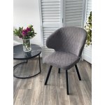 Стул ХИЛТОН 360 град., цвет B28 Темно-серый, велюр / черный каркас М-City