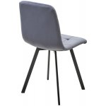 Стул РИЧИ, цвет H-14 Серый, велюр / черный каркас М-City