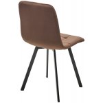 Стул РИЧИ, цвет H-71 Шоколадный, велюр / черный каркас М-City