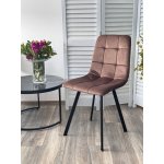 Стул РИЧИ, цвет H-71 Шоколадный, велюр / черный каркас М-City