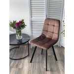 Стул РИЧИ, цвет H-71 Шоколадный, велюр / черный каркас М-City