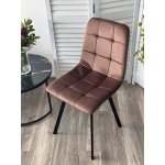 Стул РИЧИ, цвет H-71 Шоколадный, велюр / черный каркас М-City