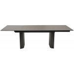 Стол RAGNAR 180 цвет 1697 Коричневая кожа, керамика / Темно-серый каркас, ®DISAUR