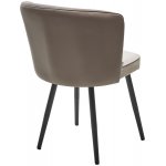 Стул МОНЕ ROVENA BISCUT ткань / ORAKUL 290 экокожа / Черный каркас M-City