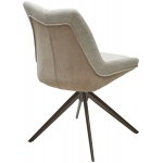 Стул OSKAR 360 град. поворот. KN01-05 Бежевый/ BZ1046-11 Бежевый/ Шоколадное золото каркас, ®DISAUR