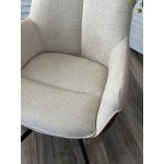 Стул PONTUS 360 град. поворот. KN01-05 Бежевый/ BZ1046-21 Коричневый/ Черный, ®DISAUR