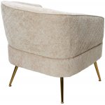 Кресло MUSSELS 3018-10 Бежевый, шенилл / золотой каркас, ®DISAUR