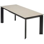 Стол CREMONA 180 TL-142, испанская керамика / черный каркас, ®DISAUR