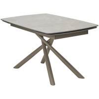 Стол RIVOLI 140 MATT LATTE STONE SOLID CERAMIC / TAUPE, ®DISAUR