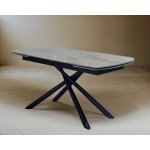 Стол RIVOLI 140 GLOSS AMBER JADE SOLID CERAMIC / BLACK, ®DISAUR