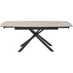 Стол RIVOLI 140 GLOSS AMBER JADE SOLID CERAMIC / BLACK, ®DISAUR