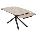 Стол RIVOLI 140 GLOSS AMBER JADE SOLID CERAMIC / BLACK, ®DISAUR