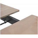 Стол CORNER 120 GLOSS AMBER JADE SOLID CERAMIC / BLACK, ®DISAUR