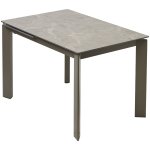 Стол CORNER 120 MATT LATTE STONE SOLID CERAMIC / TAUPE, ®DISAUR