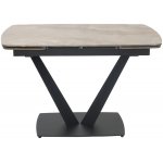 Стол ALATRI 120 GLOSS AMBER JADE SOLID CERAMIC / BLACK, ®DISAUR