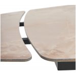 Стол ALATRI 120 GLOSS AMBER JADE SOLID CERAMIC / BLACK, ®DISAUR