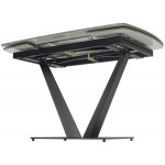 Стол ALATRI 120 GLOSS AMBER JADE SOLID CERAMIC / BLACK, ®DISAUR