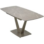 Стол ALATRI 120 MATT LATTE STONE SOLID CERAMIC / TAUPE, ®DISAUR