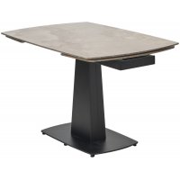 Стол BALDE 120 GLOSS AMBER JADE SOLID CERAMIC / BLACK, ®DISAUR