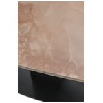 Стол BALDE 120 GLOSS AMBER JADE SOLID CERAMIC / BLACK, ®DISAUR