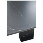 Стол BALDE 120 MATT BLACK MARBLE SOLID CERAMIC / BLACK, ®DISAUR
