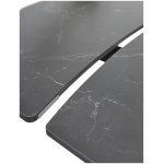 Стол BALDE 120 MATT BLACK MARBLE SOLID CERAMIC / BLACK, ®DISAUR
