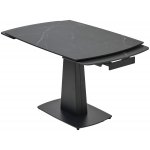 Стол BALDE 120 MATT BLACK MARBLE SOLID CERAMIC / BLACK, ®DISAUR