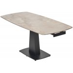 Стол BALDE 140 GLOSS AMBER JADE SOLID CERAMIC / BLACK, ®DISAUR