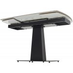 Стол BALDE 140 GLOSS AMBER JADE SOLID CERAMIC / BLACK, ®DISAUR