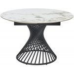 Стол BUENO 120 GLOSS GOLDEN JADE SOLID CERAMIC / BLACK, ®DISAUR