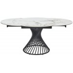 Стол BUENO 120 GLOSS GOLDEN JADE SOLID CERAMIC / BLACK, ®DISAUR