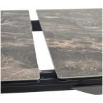 Стол CREMONA 180 KL-176, итальянская керамика/ Черный каркас, ®DISAUR