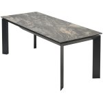 Стол CREMONA 180 KL-176, итальянская керамика/ Черный каркас, ®DISAUR