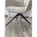 Стул PONTUS 360 град. поворот. KN01-05 Бежевый/ BZ1046-11 Бежевый/ Шоколадное золото, ®DISAUR