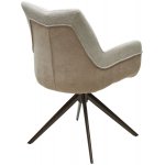 Стул PONTUS 360 град. поворот. KN01-05 Бежевый/ BZ1046-11 Бежевый/ Шоколадное золото, ®DISAUR