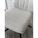 Стул YOHAN 360 град. поворот. KN01-04 Светло-серый, ткань / Черный, ®DISAUR