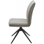 Стул YOHAN 360 град. поворот. KN01-04 Светло-серый, ткань / Черный, ®DISAUR