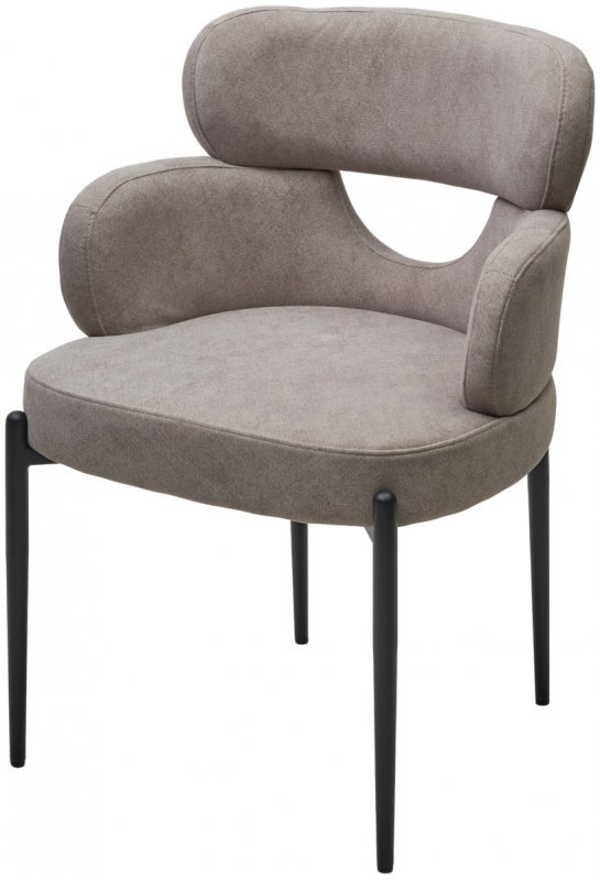 Стул VALTER AR627-11B Молочный, ткань / Черный каркас, ®DISAUR