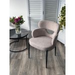 Стул VALTER AR627-11B Молочный, ткань / Черный каркас, ®DISAUR